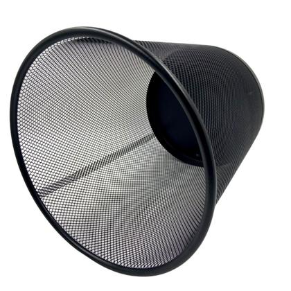 Imagem de Lixeira Metal Aramado Cesto de lixo 10L Preta Redonda Para Escritorio Casa Quarto