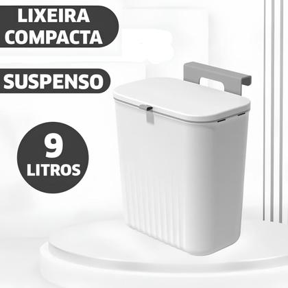 Imagem de Lixeira Multiuso Suspensa Para Armário Sem Perfuração