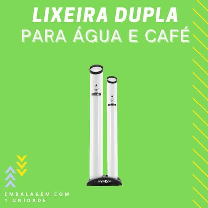 Imagem de Lixeira Papacopos Descartável Dispenser Tubo Com Base Água E Cafe
