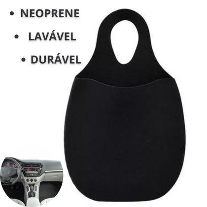 Imagem de Lixeira Para Carro Preta Lisa Universal Resistente A Água