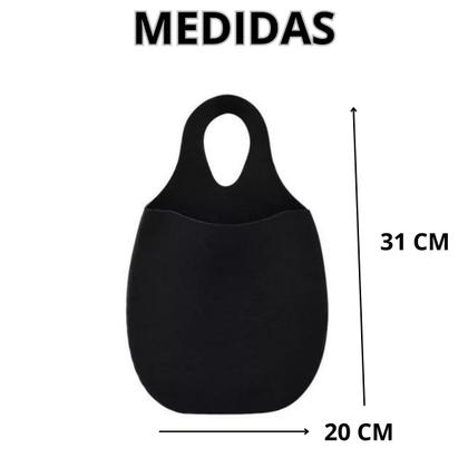 Imagem de Lixeira Para Carro Preta Lisa Universal Resistente A Água