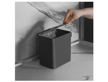 Imagem de Lixeira Para Pia De Cozinha Trium 4,7 Litros Preto LX505PTF - Ou