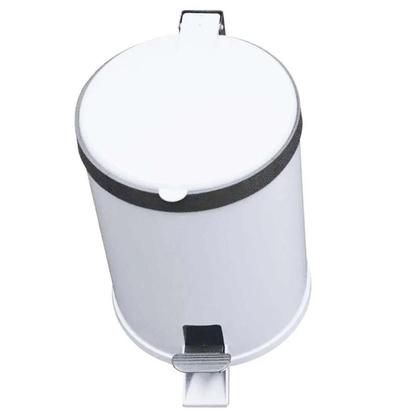 Imagem de Lixeira Pedal Cesto De Lixo Tampa 12 Litros Cores Cozinha Banheiro Viel