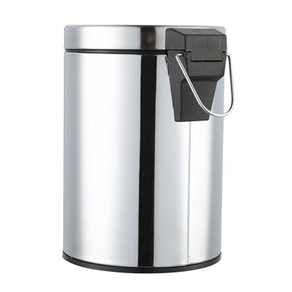 Imagem de Lixeira Pedal Inox Cesto Removível Cozinha Banheiro 3L