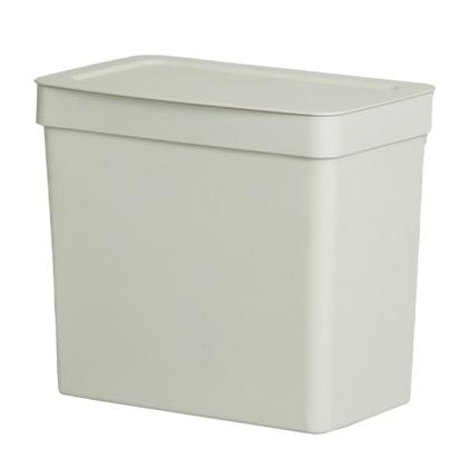 Imagem de Lixeira Pia Cozinha Banheiro 3,5L Cesto Lixo com Tampa Creme Bancada Lavabo