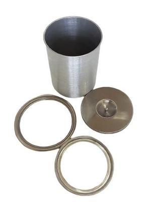 Imagem de Lixeira Pia Cozinha Embutir No Granito Em Inox 3lt 15X25 CM