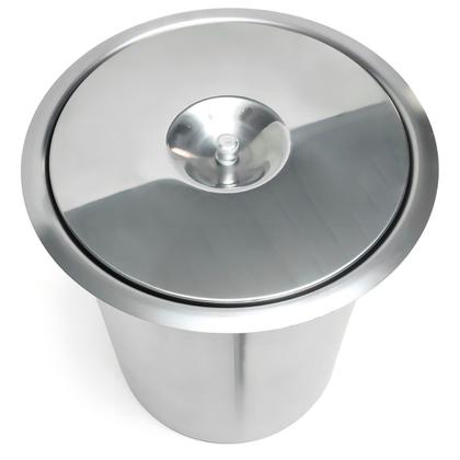 Imagem de Lixeira Pia Cozinha Embutir No Granito Em Inox 5lts 20X24 CM 5 litros