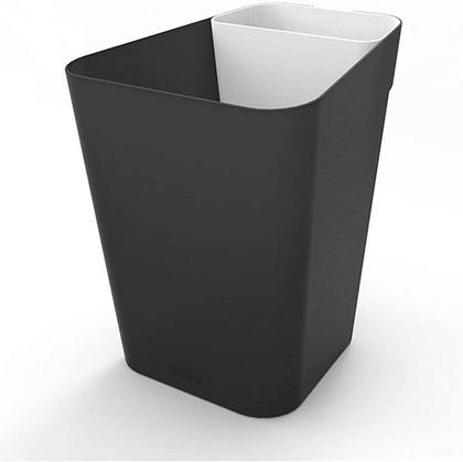 Imagem de Lixeira Plástica 10 Litros Cesto De Lixo Chão Escritório Office Retangular - Pratk