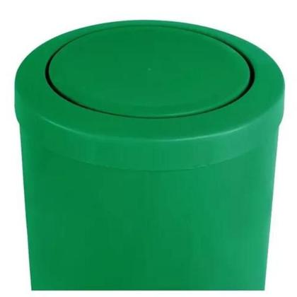 Imagem de Lixeira Plástica 22 Litros Com Tampa Meia Esfera Flip Top