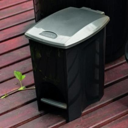 Imagem de Lixeira Plástica com Pedal 7L Banheiro Cozinha Lavabo Tampa Basculante