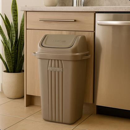 Imagem de Lixeira Plástica Com Tampa Basculante 30L Sanremo