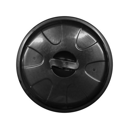 Imagem de Lixeira Preta Cesto De Lixo Grande Cozinha 100 Litros Reforçado