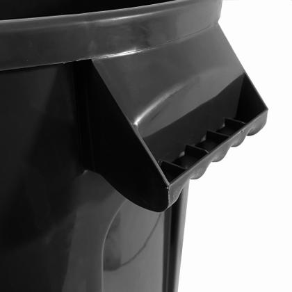 Imagem de Lixeira Preta Cesto De Lixo Grande Cozinha 60 Litros - Jaguar