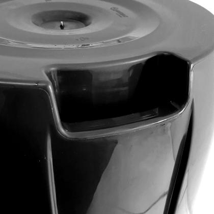 Imagem de Lixeira Preta Cesto De Lixo Grande Cozinha 60 Litros - Jaguar