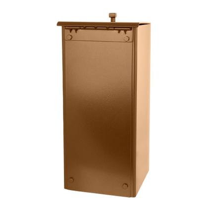 Imagem de Lixeira Quadrada Inox Com Tampa Pintura Eletrostática