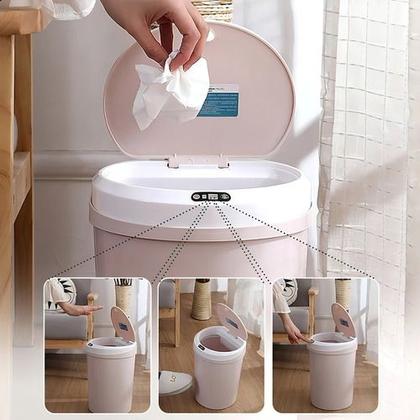 Imagem de Lixeira Recarregável Usb 12l Com Sensor De Proximidade