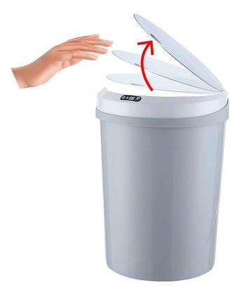 Imagem de Lixeira Recarregável Usb 12l Com Sensor De Proximidade