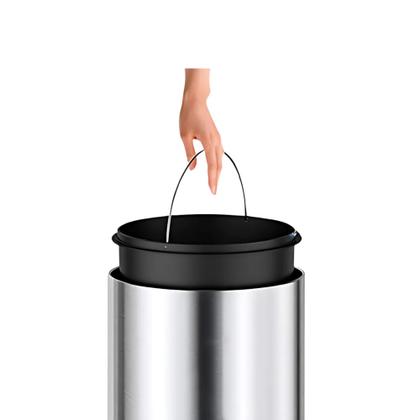 Imagem de Lixeira Redonda Aço Inox 40L Com Sensor De Proximidade