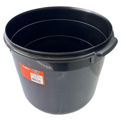 Imagem de Lixeira redonda multiuso 15l com tampa basculante preta 0830