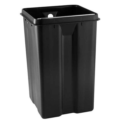 Imagem de Lixeira Retangular 12 Litros Inox Branca Vonder