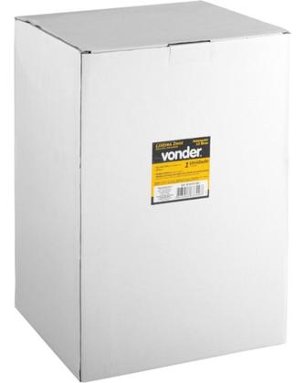 Imagem de Lixeira Retangular 12 Litros Inox Cinza Vonder