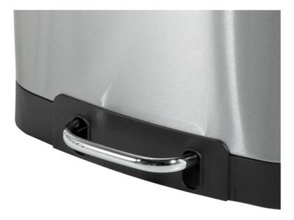 Imagem de Lixeira Retangular 12 Litros Inox Cinza Vonder