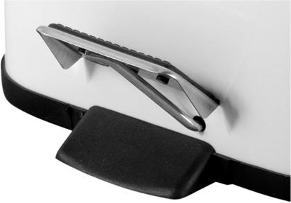 Imagem de Lixeira Retangular 3 Litros Inox Branca Vonder