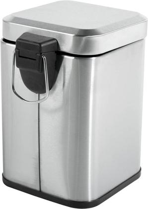 Imagem de Lixeira Retangular 3L Inox Cinza VONDER