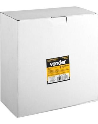 Imagem de Lixeira retangular 5 litros inox Cinza VONDER