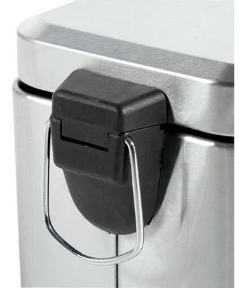 Imagem de Lixeira retangular 5 litros inox Cinza VONDER