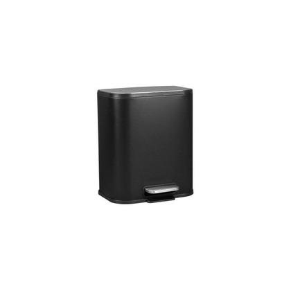 Imagem de Lixeira Retangular 5L com Pedal e Cesto GhelPlus Tampa Inox Escovado