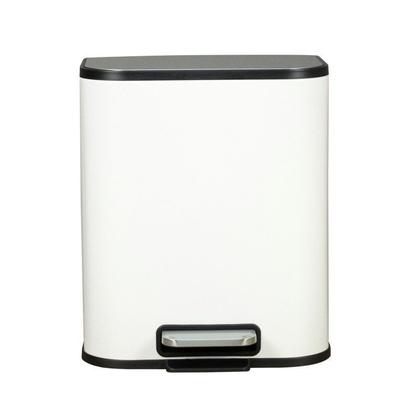 Imagem de Lixeira Retangular 5L com Pedal e Cesto GhelPlus Tampa Inox Escovado