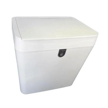 Imagem de Lixeira Retangular Crippa Com Aro Interno 5l Branco