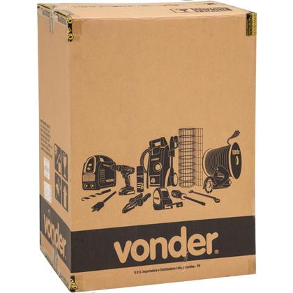 Imagem de Lixeira Retangular de 50 Litros Inox Vonder Cinza com Pedal Balde Interno