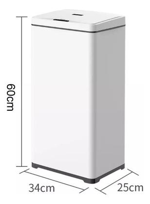 Imagem de Lixeira Retangular Inteligente 50L Aço Inox Automática Com Sensor de Proximidade