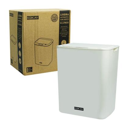 Imagem de Lixeira Sensor Automática Banheiro Cozinha Lixo Inteligente - KOKAY