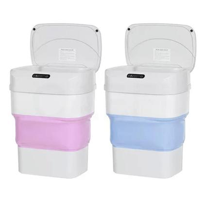Imagem de Lixeira Sensor Automática Inteligente Retrátil Luxo Cozinha