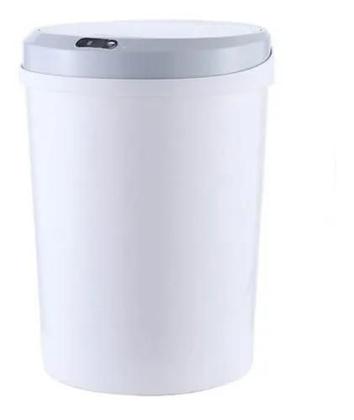 Imagem de Lixeira Sensor Automatica Quadrada Luxo 12 Litros Branca