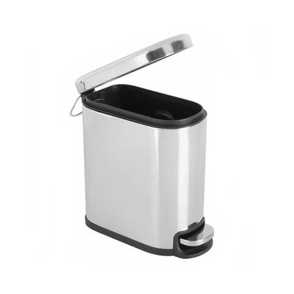 Imagem de Lixeira Slim Inox 6L Com Pedal E Fechamento Suave Gh115 Glob