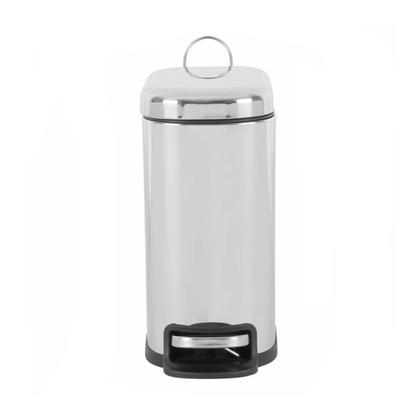 Imagem de Lixeira Slim Inox 6L Com Pedal E Fechamento Suave Gh115 Glob