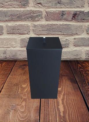 Imagem de Lixeira Slim Preta Fosco Para Lavabo 3.5 Lt