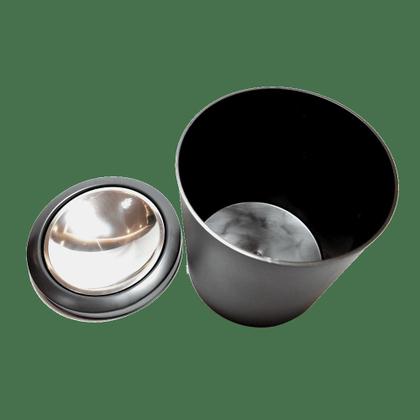 Imagem de Lixeira tampa basculante em aço inox 5 l polipropileno