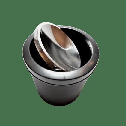 Imagem de Lixeira tampa basculante em aço inox 5 l polipropileno