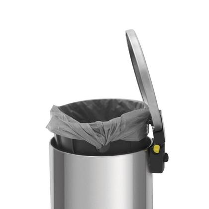 Imagem de Lixeira Tramontina Loop Com Pedal 3L Redonda Inox Polido