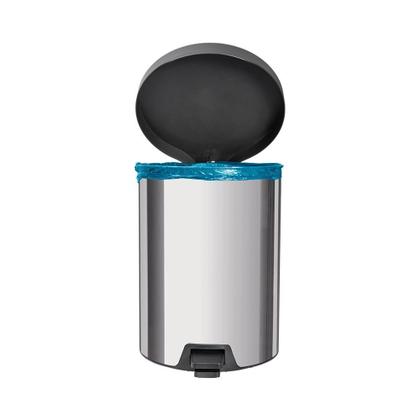 Imagem de Lixeira Tramontina New com Pedal 12L Redonda Inox Polido