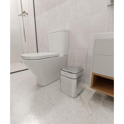 Imagem de Lixeira Tramontina Sense Square 8 Litros Automática com Sensor Aço Inox Acetinado