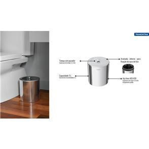 Imagem de Lixeira Tramontina Útil Aço Inox Polido 5 Litros 94540/036