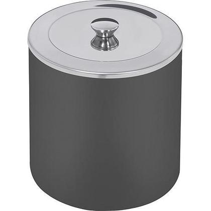 Imagem de Lixeira Tramontina Útil com Tampa em Aço Inox Preto 5 L