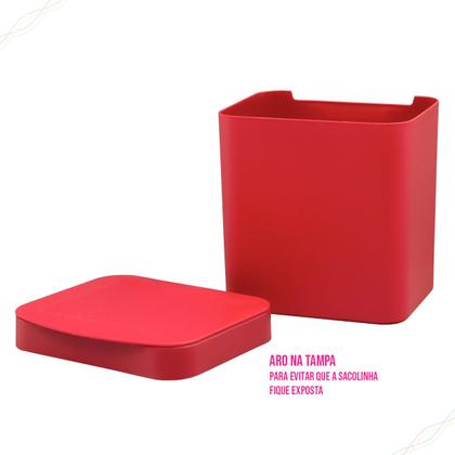 Imagem de Lixeira Trium para Pia de Cozinha com 2,5 Litros com Tampa, Compacta em Plastico