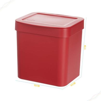 Imagem de Lixeira Trium para Pia de Cozinha com 2,5 Litros com Tampa, Compacta em Plastico